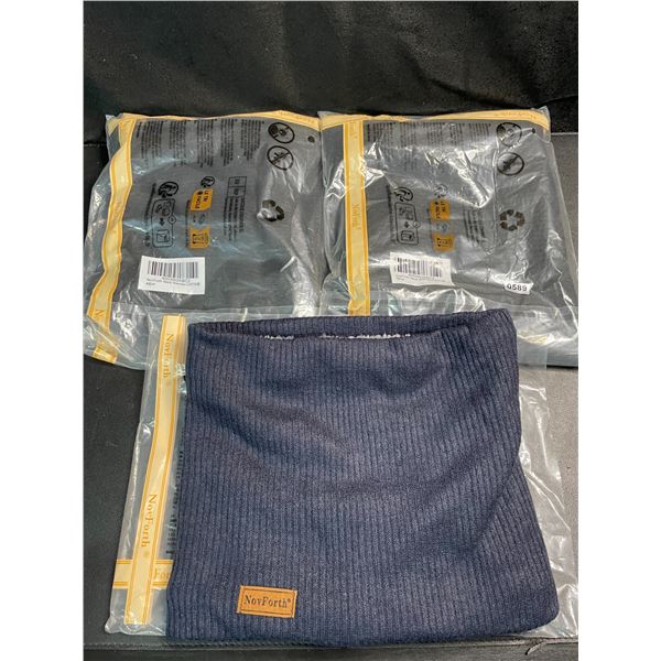 3 NovForth Winter Warm Fur-Lined Neck Warmers - New