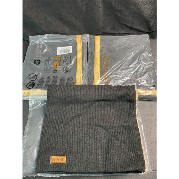 3 NovForth Winter Warm Fur-Lined Neck Warmers - New