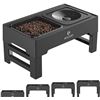 Image 1 : 1 Els Pet Raised Adjustable/Elevated Pet Food Bowl (4 Adjustable Heights) Large Size - Brand New!