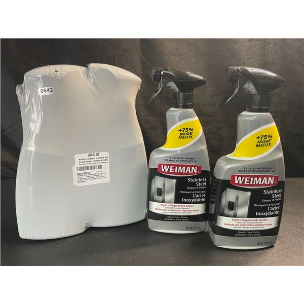 2 Packs of Weiman Stainless Steel Cleaner & Polish (651ml) - 2 Per Pack/4 Total - Brand New!