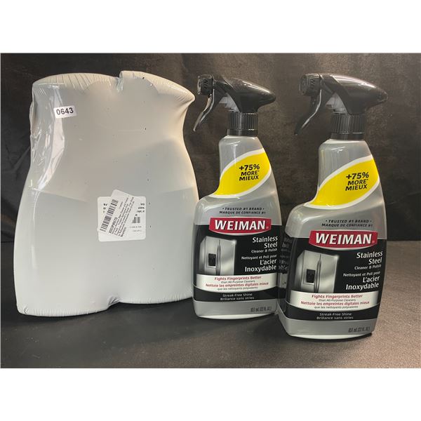2 Packs of Weiman Stainless Steel Cleaner & Polish (651ml) - 2 Per Pack/4 Total - Brand New!