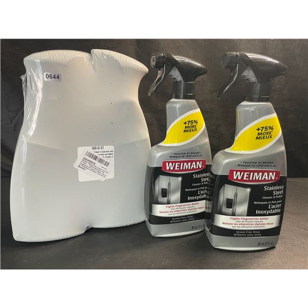 2 Packs of Weiman Stainless Steel Cleaner & Polish (651ml) - 2 Per Pack/4 Total - Brand New!