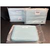Image 1 : 3 Makeup/Cosmetic Storage Bag Sets - Baby Blue Exterior/Gold Interior - Brand New