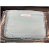 Image 3 : 3 Makeup/Cosmetic Storage Bag Sets - Baby Blue Exterior/Gold Interior - Brand New