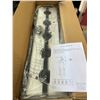 Image 4 : 1 Modern Large 5-Light Farmhouse Chandelier for Kitchens - Black - 35.7" W - Brand New in Box!
