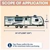Image 2 : 1 Xportion RV Camper Cover - For 24-27FT RV's - Waterproof & UV Resistant Travel Cover - NEW IN BOX