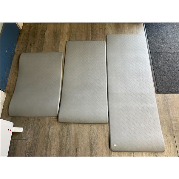 Set of 3 Anti-Fatigue Kitchen Mats - 3 Sizes Included (46", 35" & 26" Length) - Grey - Brand New!
