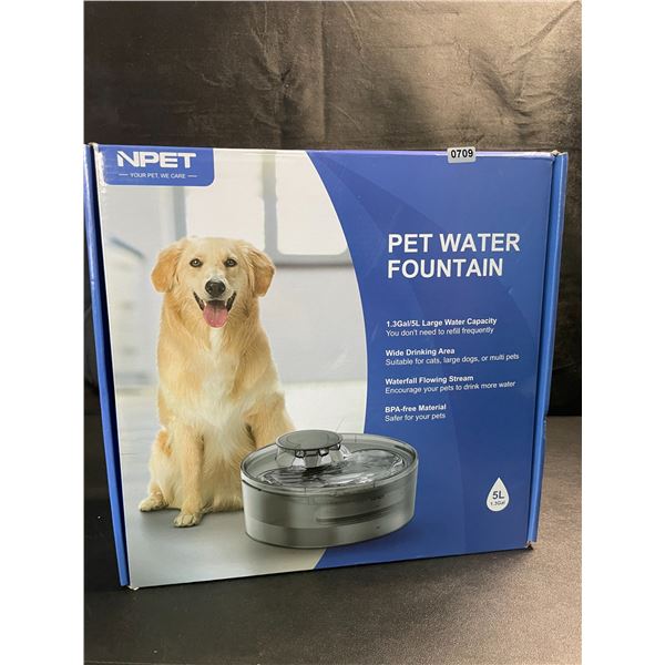 1 Large Size (5L Water Capacity) Automatic Pet Water Fountain - For Dogs/Cats - Brand New!
