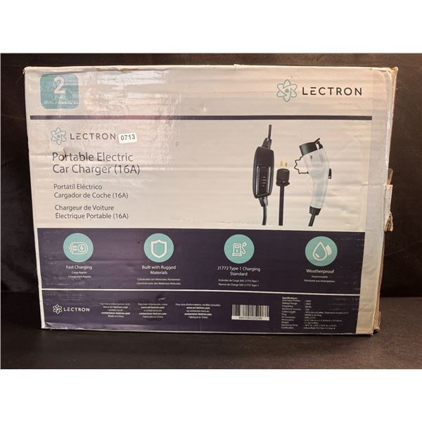 Lectron J1772 16AMP Level 2 21FT Portable Fast Charger - For Tesla/Ford/Other - New