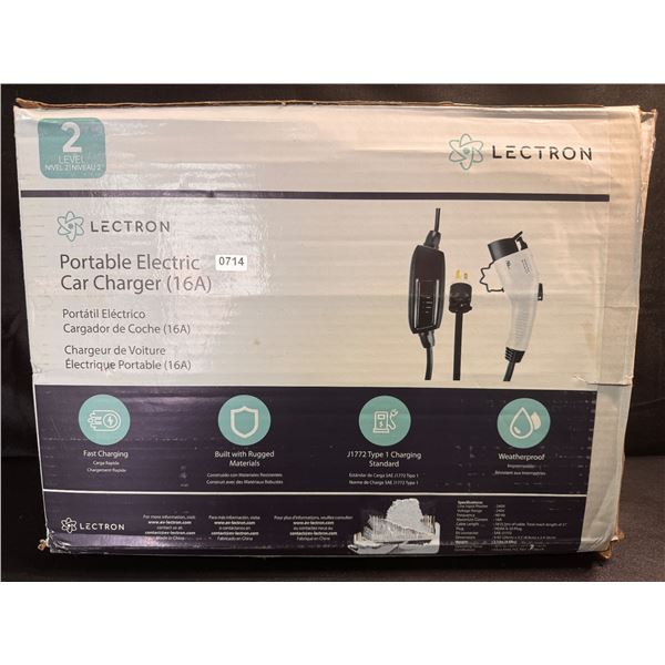 Lectron J1772 16AMP Level 2 21FT Portable Fast Charger - For Tesla/Ford/Other - New