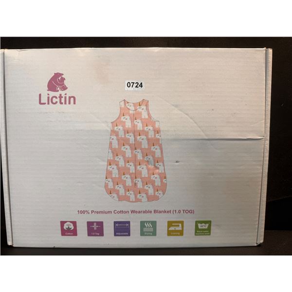 100% Premium Cotton Wearable Blanket Fits Kids 110CM in Size - Unicorn Pattern