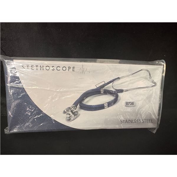 Stainless Steel Stethoscope - Purple with Accessories - New
