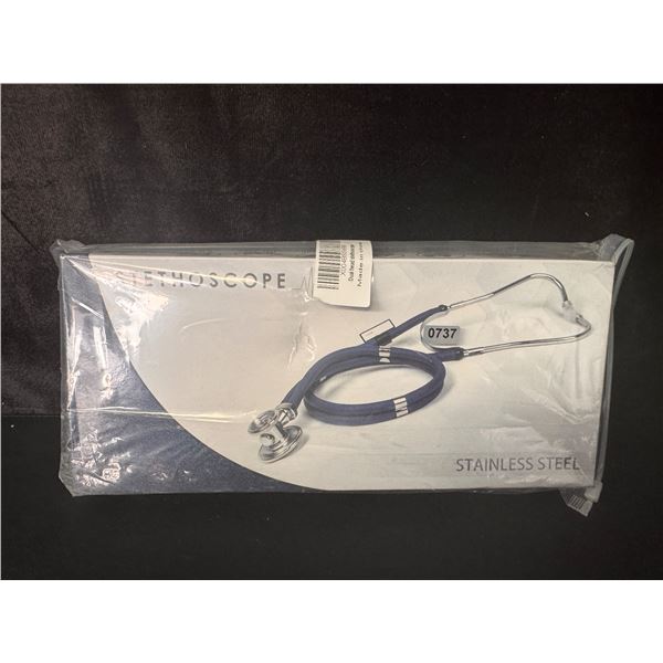 Stainless Steel Stethoscope - Purple with Accessories - New