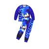 Image 1 : Sonic the Hedgehog Long Sleeve Shirt and Bottoms Pyjama Set - Unisex Ages 8-9