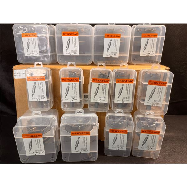 13PCS Carbide Tipped TCT Stainless Steel Hole Saw Kit - See Photos for Sizes - New