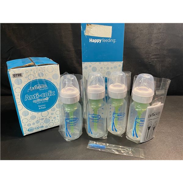 2 Boxes of Dr.Brown's Anti-Colic Baby Bottles - 4PCS Per Box/8 Bottles Total - New