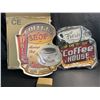Image 1 : 2 Light-Up LED Coffee Shop/Coffee House Kitchen Decor Signs - Brand New!
