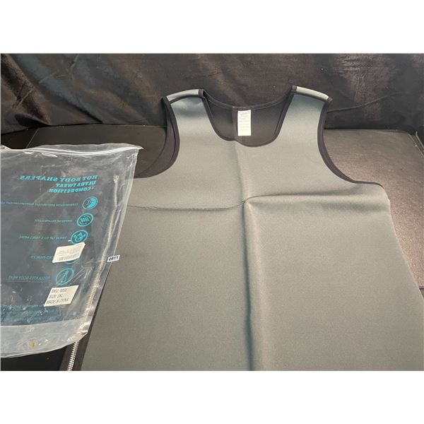 1 Men's Neoprene Sweat Vest/Workout Top - Grey - Size 3XL - New