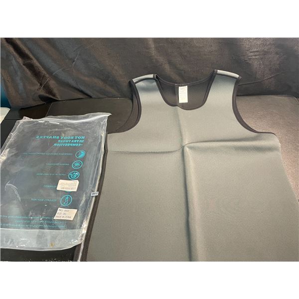 1 Men's Neoprene Sweat Vest/Workout Top - Grey - Size 3XL - New