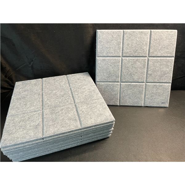 Pack of 12 Grey Felt Bulletin Wall Boards - 12x12 inch Size - New
