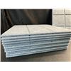 Image 2 : Pack of 12 Grey Felt Bulletin Wall Boards - 12x12 inch Size - New