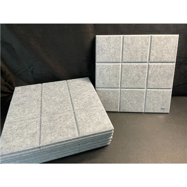 Pack of 12 Grey Felt Bulletin Wall Boards - 12x12 inch Size - New