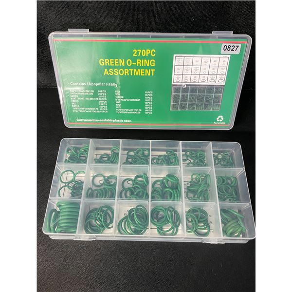2 Packs of Assorted Size Rubber Green-O Rings - 270pcs Each - Brand New