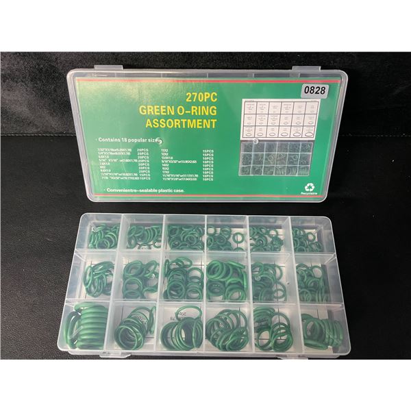 2 Packs of Assorted Size Rubber Green-O Rings - 270pcs Each - Brand New