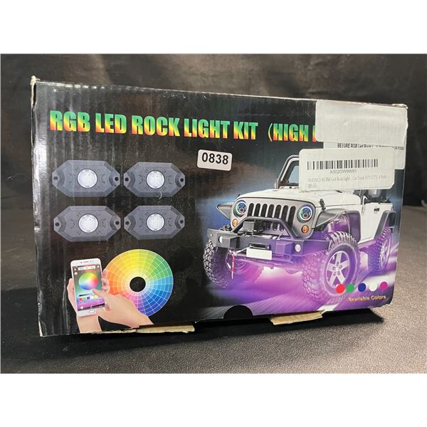 1 RGB LED Rock Light Kit for Off-Roading Vehicles - 4 Pods - Brand New!