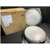 Image 1 : Box of 2 Modern 12-Inch LED Ceiling Lights - New