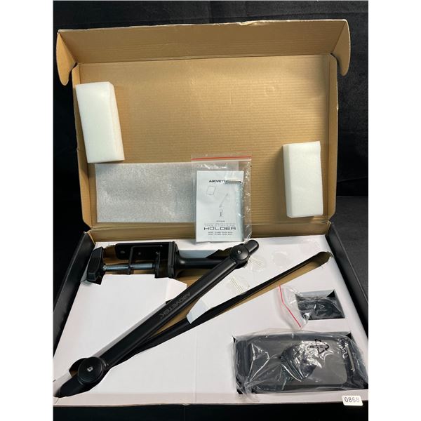 1 Abovetek Adjustable Long Arm Clamp Mount Tablet/Phone Holder