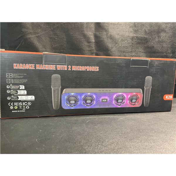 1 Karaoke Machine with 2 Microphones - Brand New!