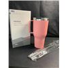 Image 1 : 1 Mininoo 40oz Vacuum Insulated Tumbler with Straw - Bubblegum Pink - Brand New!