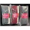 Image 1 : 3 Packs of Baby Girls Cotton Tights - Size 12-24month - 3 Per Pack (Grey/White/Red) - Brand New!