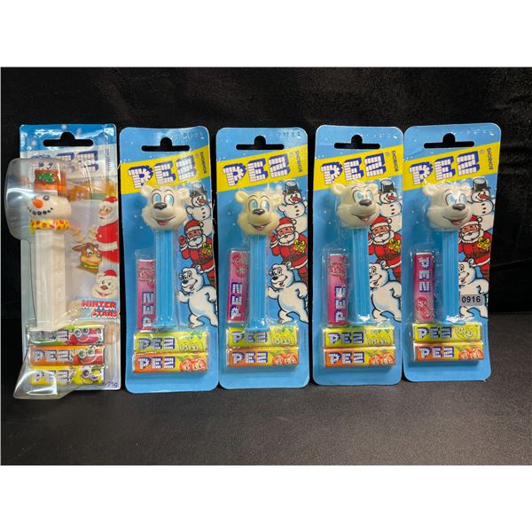 5 Assorted Christmas Themed PEZ Candy Dispenser/Candy Sets - New Sealed