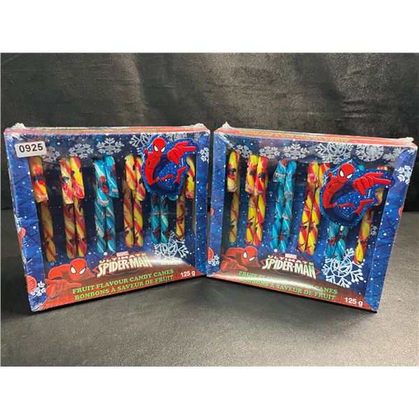 2 Packs of Spiderman Themed Candy Canes - New Sealed