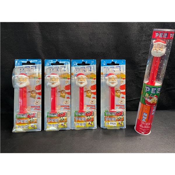 5 Assorted Christmas Themed PEZ Candy Dispenser/Candy Sets - New Sealed