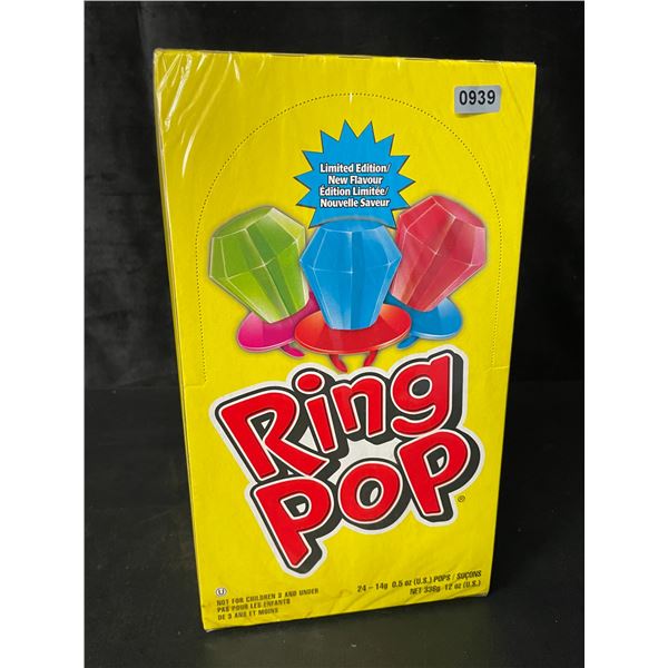 1 Case of Ring Pop Candy - 24 Ring Pops Included - New Sealed