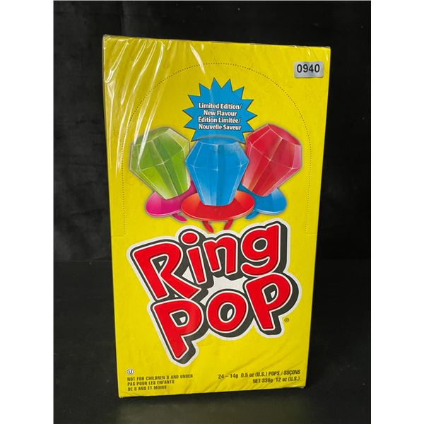 1 Case of Ring Pop Candy - 24 Ring Pops Included - New Sealed
