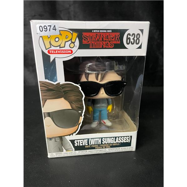 1 Funko Pop! Collectible Toy/Vinyl Figure - #638 - Stranger Things Steve (with Glasses) - New in Box