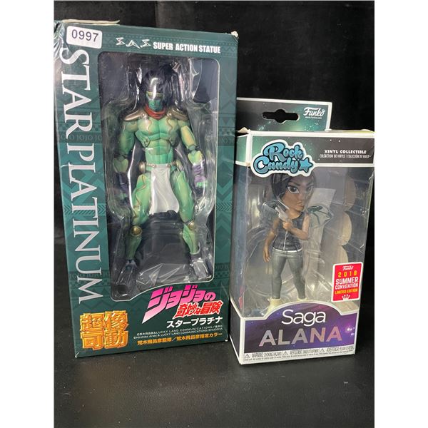 2 Assorted Vinyl Figures/Collectible Toys - New