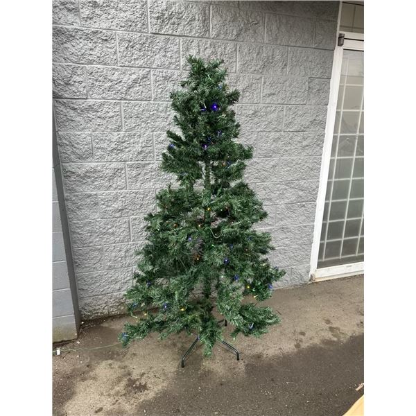 1 NOMA 6.5FT Mariposa Pre-Lit Christmas Tree - Used - Tested Lights (Works)