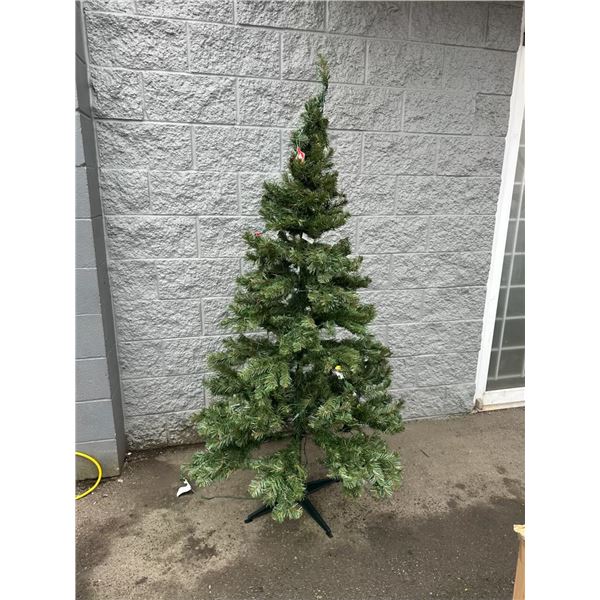 1 Fraser Fir 6FT Tall Artificial Christmas Tree - Used - Lights Burnt Out