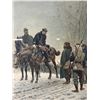 Image 2 : "Le Deserteuz" 1879 By Alphouse Morse Adolphe de Hemiville France - Prussian War Hand Painted .NO SH