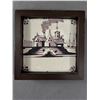 Image 2 : 5x Wood Framed Dutched Tiles. Approx. 6.5" x 6.5"