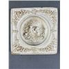 Image 1 : Vintage 5.5" x 5.5" Plaster Wall Plaque w/ Cherubs