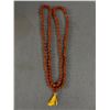 Image 2 : Genuine New 108 Beads Rudraksha Necklace & 2  8" Diam. Displays - Peacock & Archangel Michael. Retai