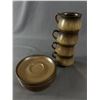 Image 1 : Mid Century Modern Denby "Romany" Stoneware Cups and Saucers