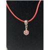 Image 2 : Pandora Silk Cord Necklace w/Crystal Pendant