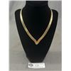 Image 1 : Pretty 'V' Woven Necklace - Good Quality!
